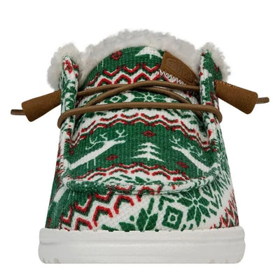Kerst Schoenen – Gevoerde Instappers Dames met Noors Wintermotief (6)
