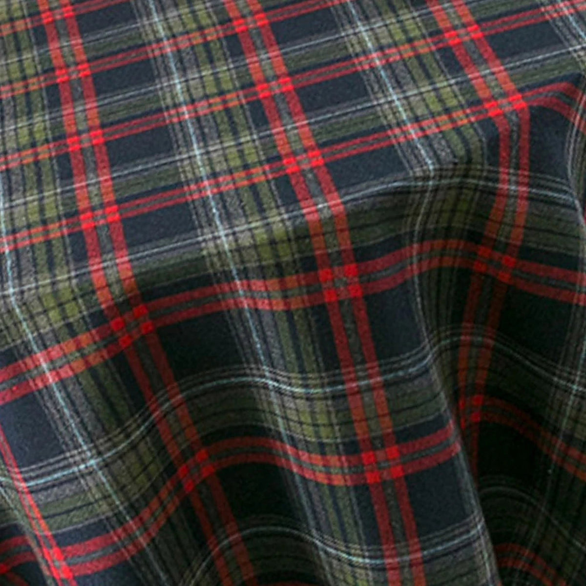 Kerst Servetten Donkergroen Tartan