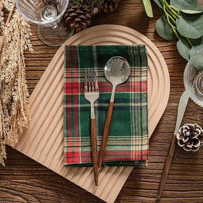 Kerst Servetten Groen Tartan