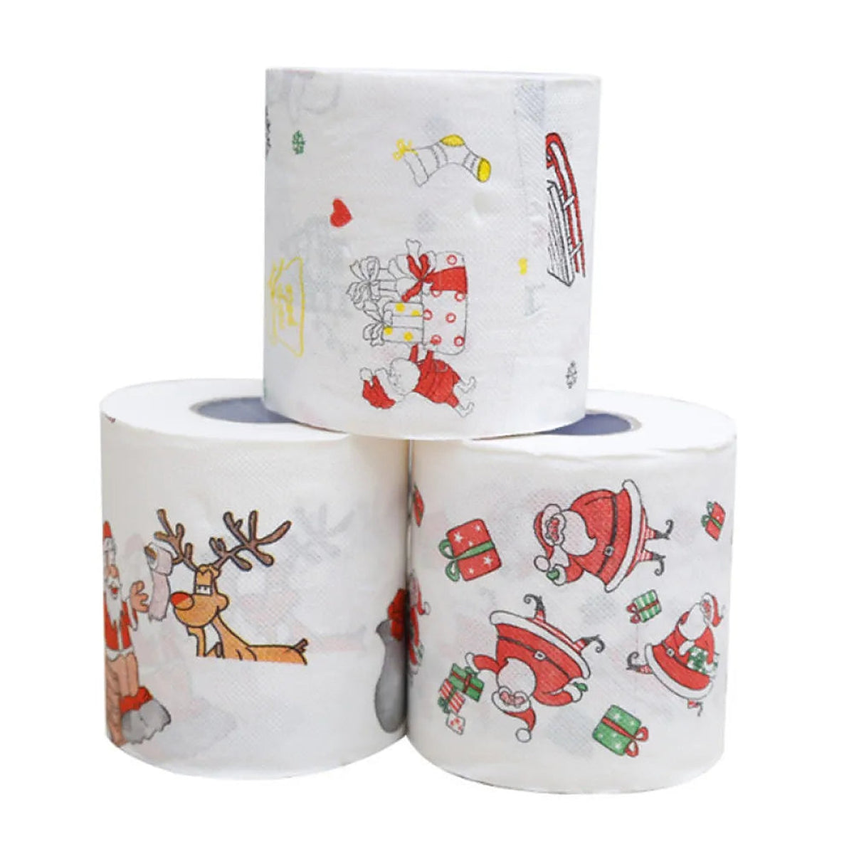 Kerst Toiletpapier – Grappig Bedrukt WC-Papier met Kerstprint (7)
