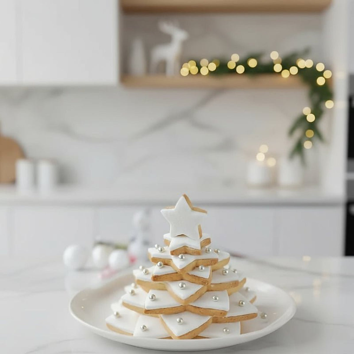 Kerst Uitsteekvormen – Set van 6 Koekjesvormen met 3D Stempel (3)