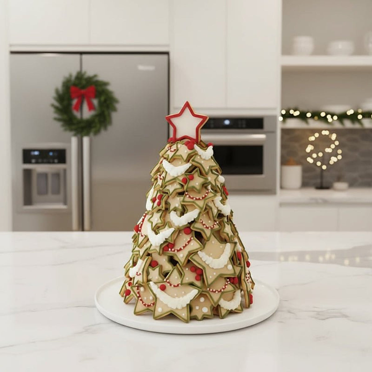 Kerst Uitsteekvormen – Set van 6 Koekjesvormen met 3D Stempel (4)
