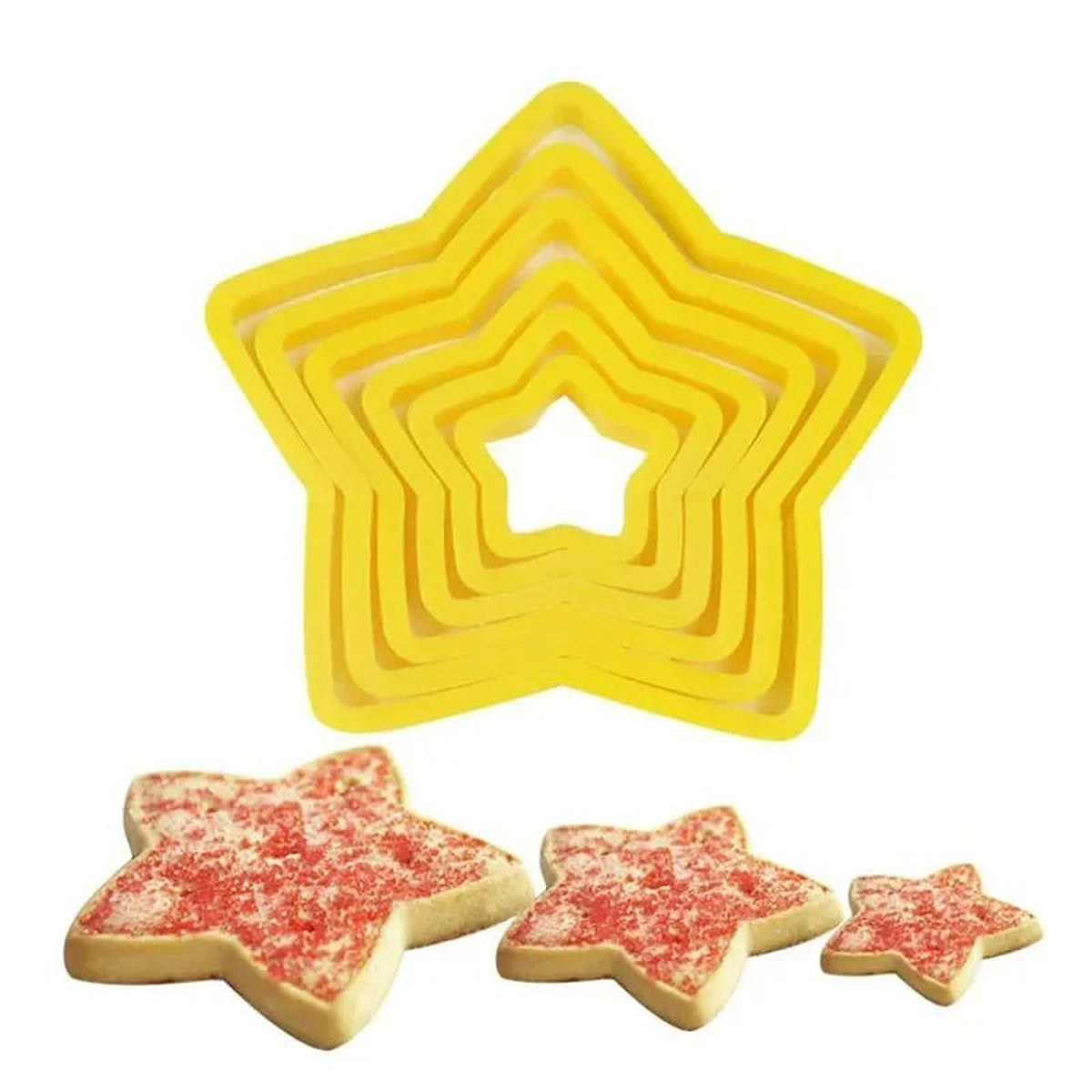 Kerst Uitsteekvormen – Set van 6 Koekjesvormen met 3D Stempel (5)
