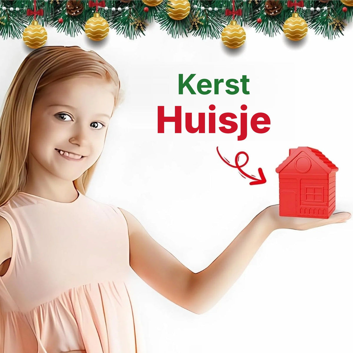 Kerst Vingerpoppetjes – 10-Delige Speelset met Stapelhuisjes (5)