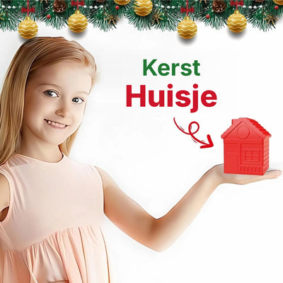 Kerst Vingerpoppetjes – 10-Delige Speelset met Stapelhuisjes (5)