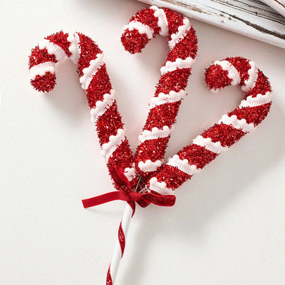 Kerst Zuurstok Decoratie - Grote Rood-Witte Zuurstokken en Lolly's