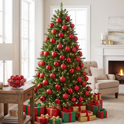 Kerstballen Set – 24 Onbreekbare Kerstballen in Glans, Mat en Glitter (2)