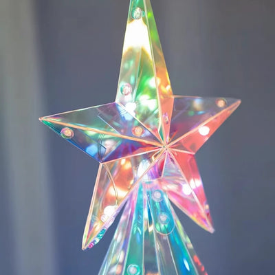 Kerstboom Lamp – Iriserende LED Kerstboom met Ster, 21 of 39 cm (5)