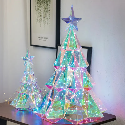 Kerstboom Lamp – Iriserende LED Kerstboom met Ster, 21 of 39 cm (6)