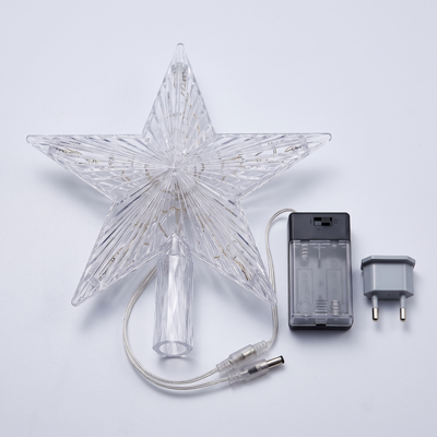 Kerstboompiek Ster – LED Piek van Acryl in Warm Wit of Meerkleurig (3)