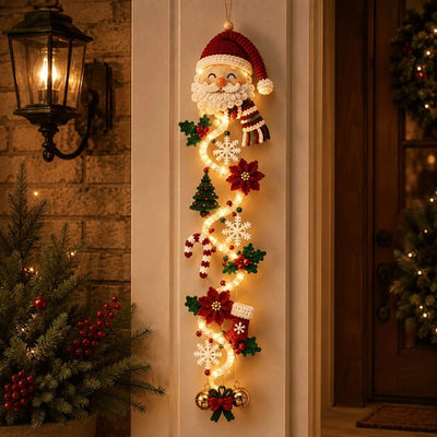 Kerstdecoratie - Verlichte Deurhanger met Warme LED-Gloed