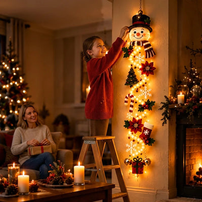 Kerstdecoratie – Verlichte Deurhanger met Warme LED-Gloed (7)