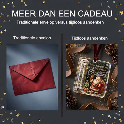 Kersthanger als alternatief voor een envelop