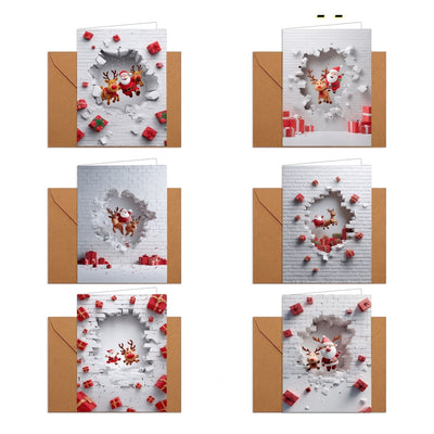 Kerstkaarten Set 6 Kaarten