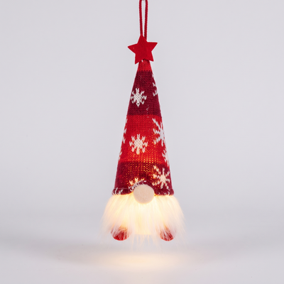Kerstkabouter Hanger Rood