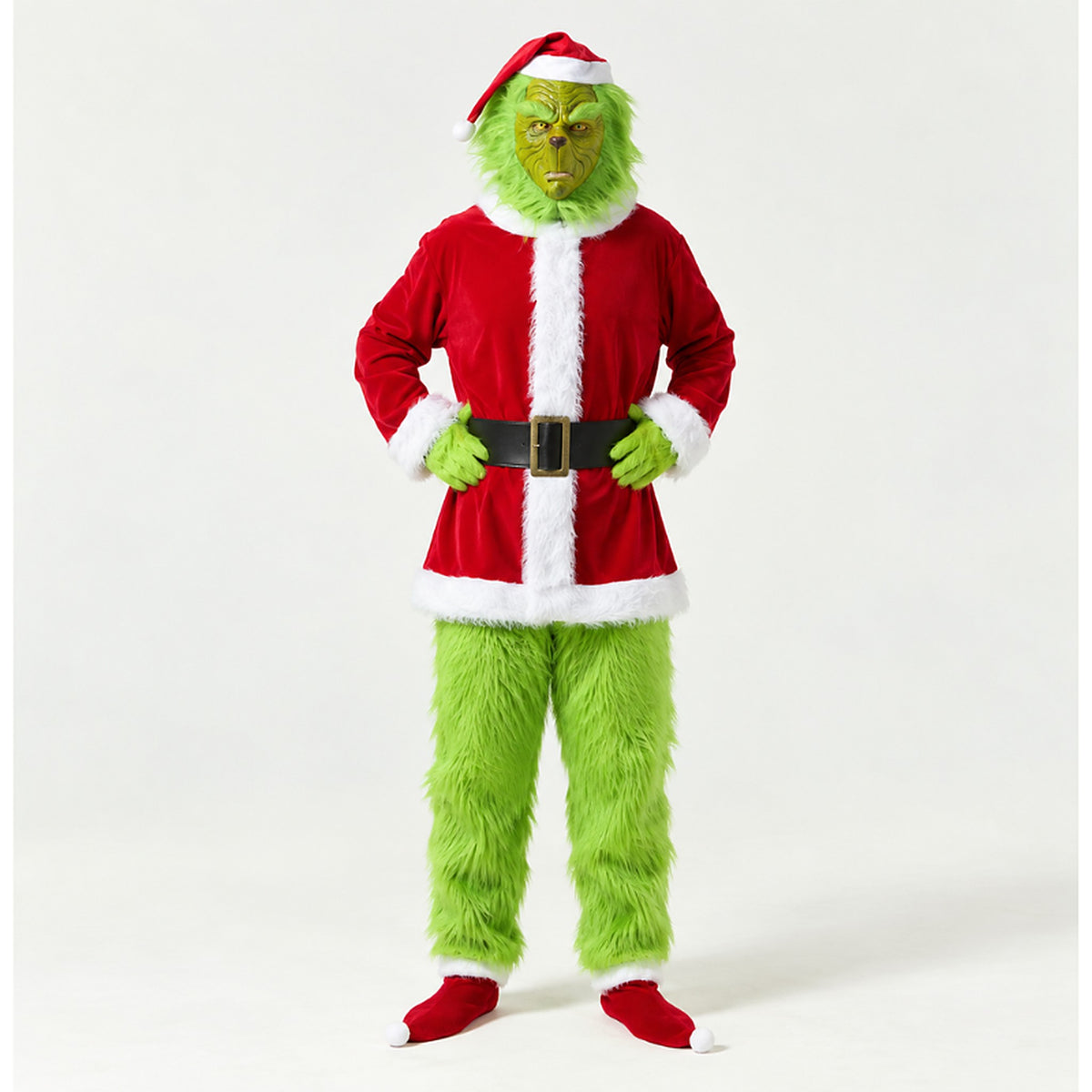 Kerstkostuum Groen Monster – Compleet Verkleedpak voor Volwassenen (4)