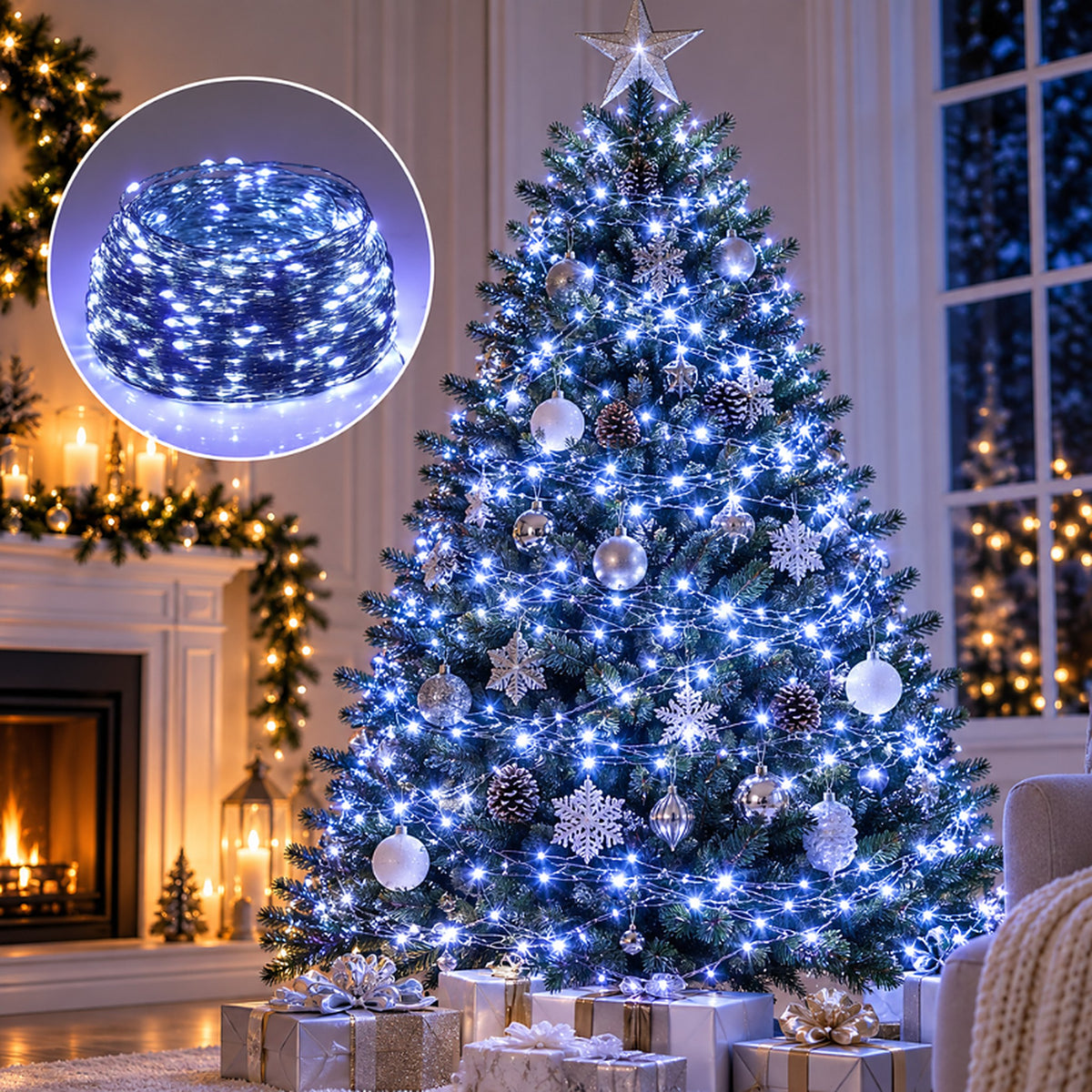 Kerstlampjes – Lichtslinger tot 100 Meter met Afstandsbediening (6)