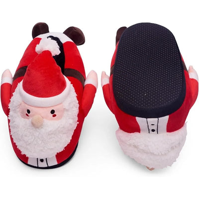 Kerstman Pantoffels – Pluche Sloffen in Vrolijk Kerstmandesign (2)