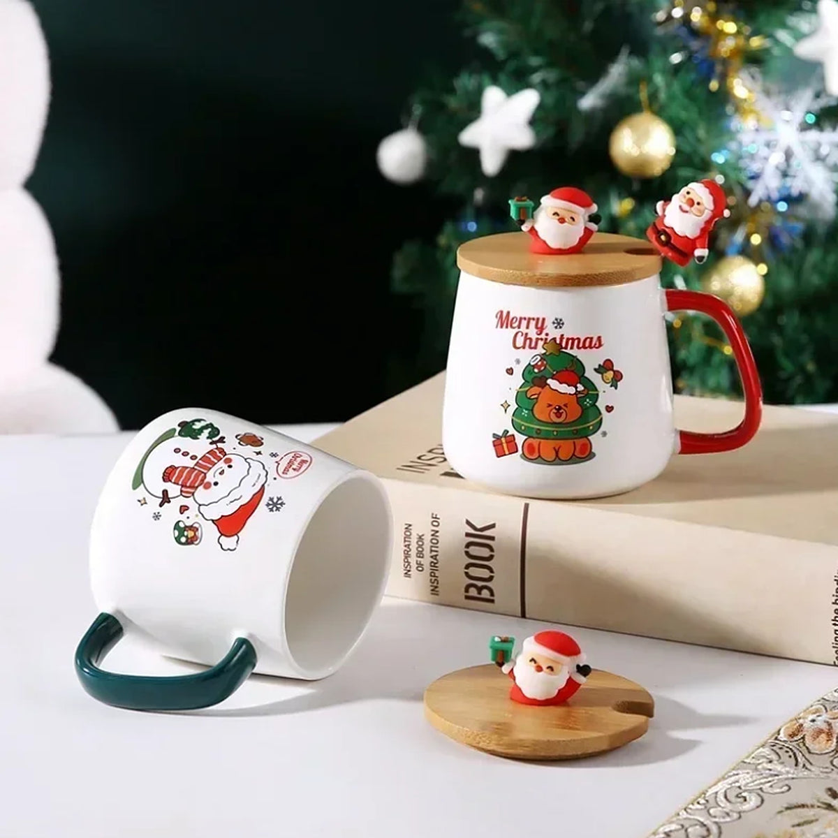 Kerstmok met deksel en lepel