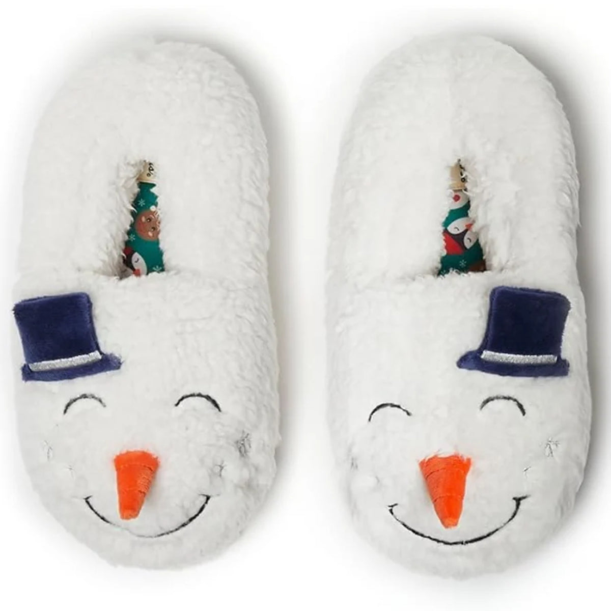 Kerstpantoffels Sneeuwpop