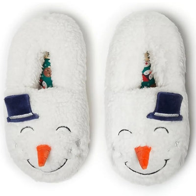 Kerstpantoffels Sneeuwpop