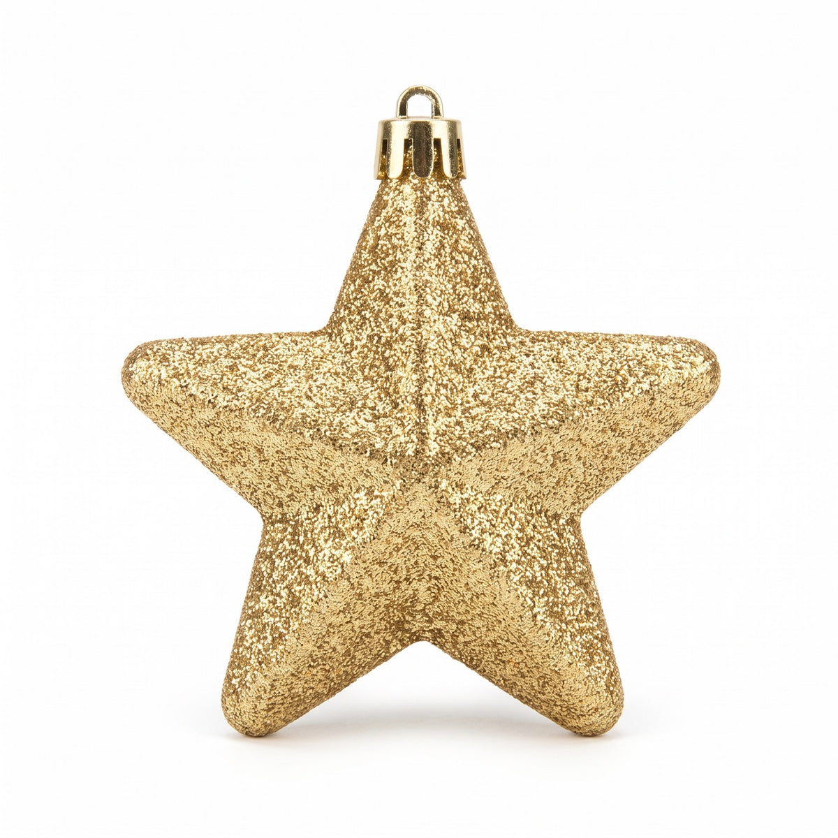 Kerststerren – Set van 6 Gouden Sterren voor de Kerstboom (4)