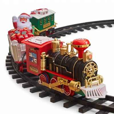 Kersttrein - Hangende Trein voor in de Kerstboom met Licht en Geluid