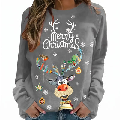 Kersttrui Dames Grijs