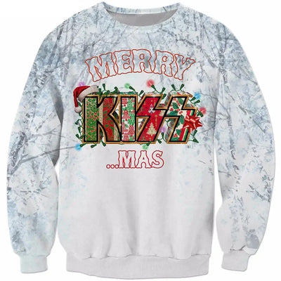 Kersttrui Heren Wit Rockdesign