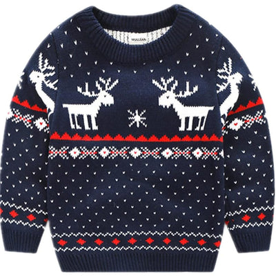 Kersttrui Kinderen Donkerblauw