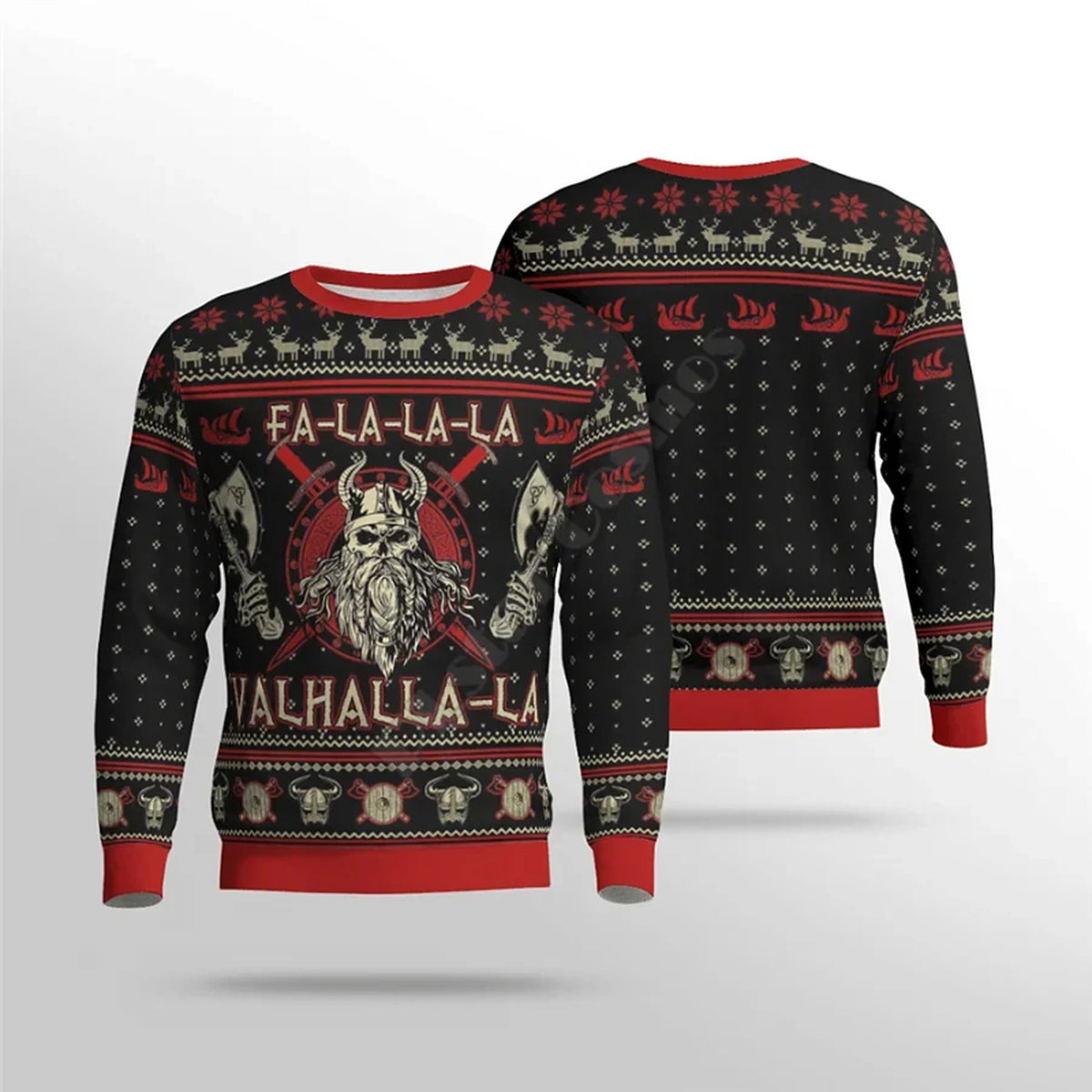 Kersttrui Mannen - Viking Design als Trui, Hoodie of Vest