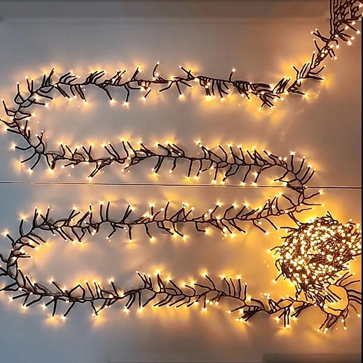 Kerstverlichting Buiten - Clusterverlichting Warm Wit met 8 Standen