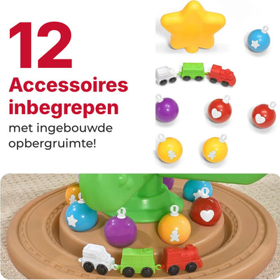 Kinderkerstboom – Interactieve Speelboom met 12 Ornamenten en Treintje (3)