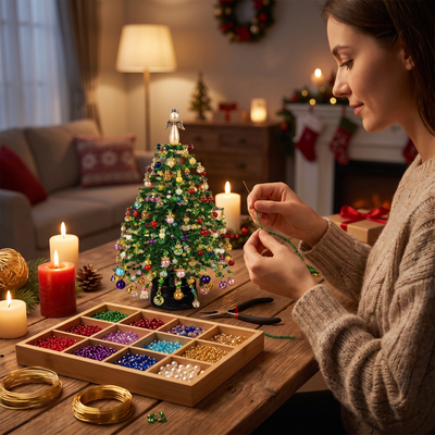 Kralen Kerstboom – DIY Knutselset voor een Glinsterende Kerstboom van Kralen (2)