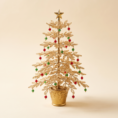 Kralen Kerstboom Goud