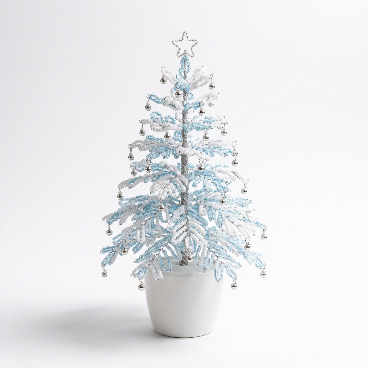 Kralen Kerstboom Winter Wit