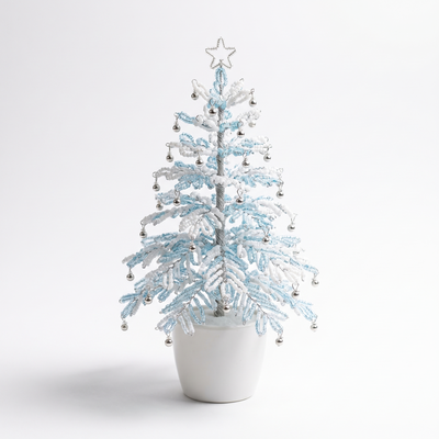 Kralen Kerstboom Winter Wit