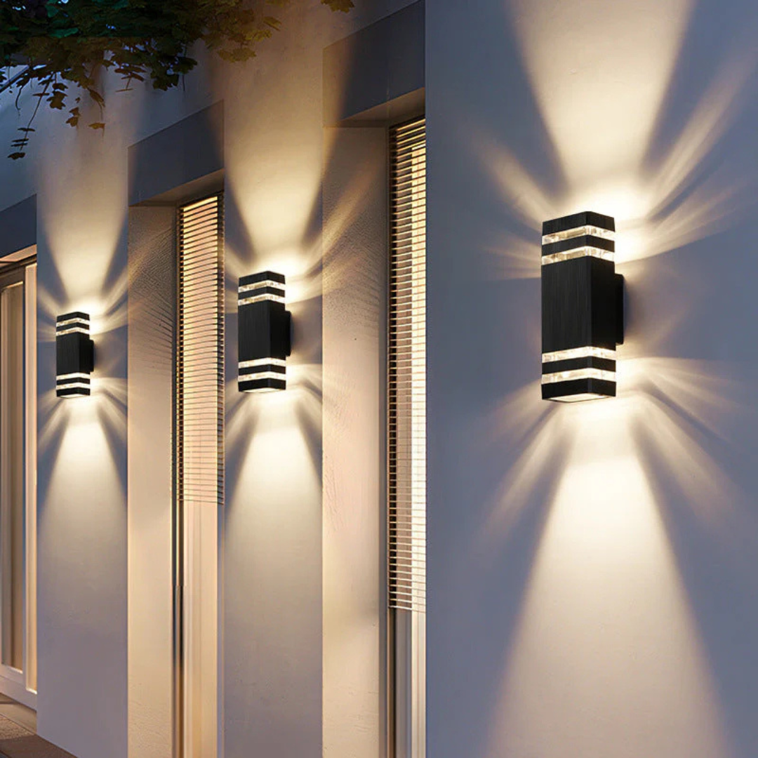 Applique murale LED d'extérieur - Luminaire extérieur moderne avec éclairage haut et bas