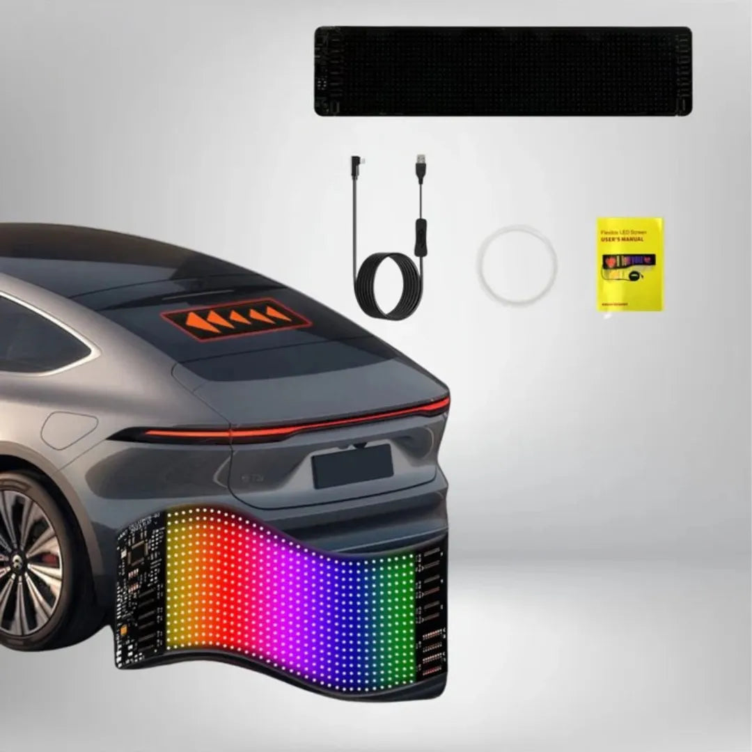 Écran LED - Affichage de voiture flexible avec contrôle par application