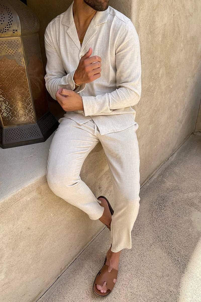 UrbanLoom - Ensemble Homme en Lin - Tenue stylée et polyvalente