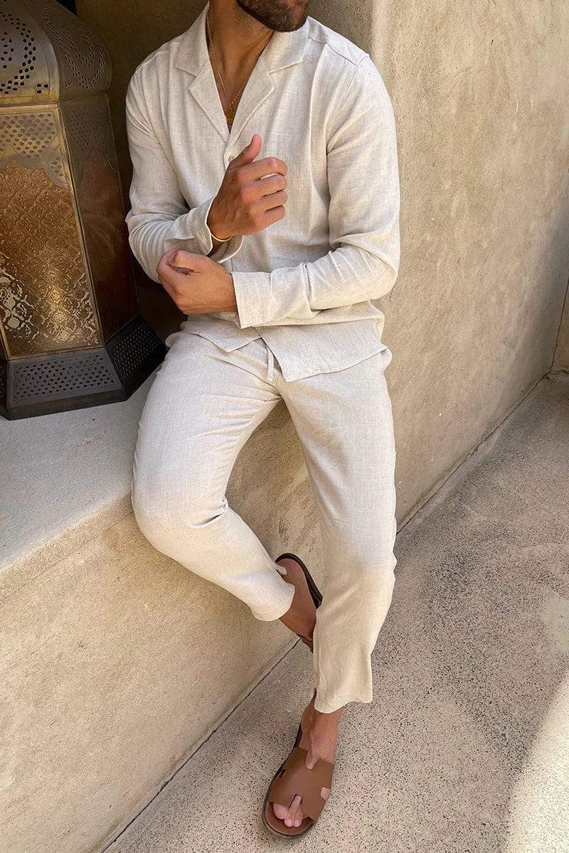 UrbanLoom - Ensemble Homme en Lin - Tenue stylée et polyvalente