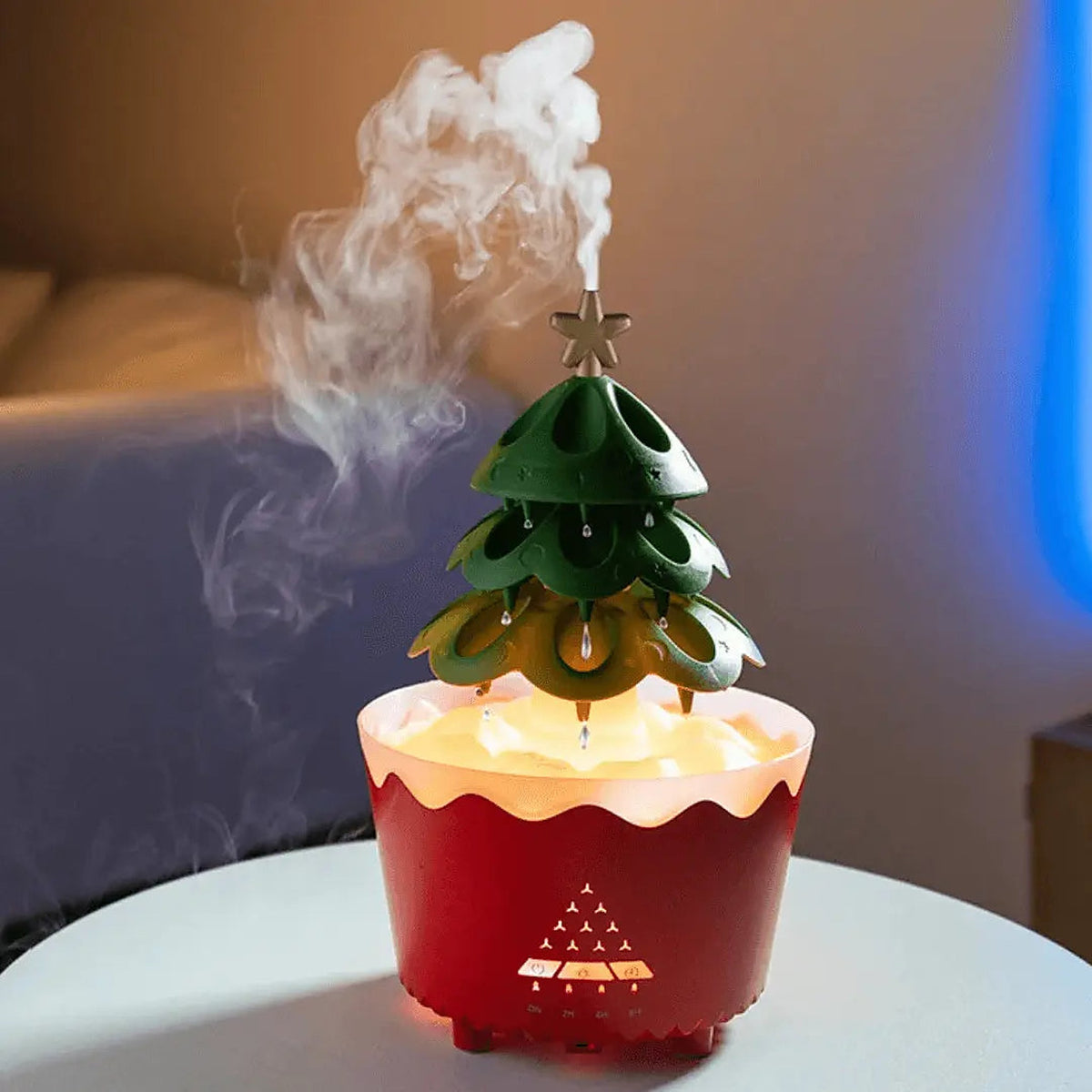 Luchtbevochtiger Kerstboom – Aroma Diffuser met LED Licht (2)