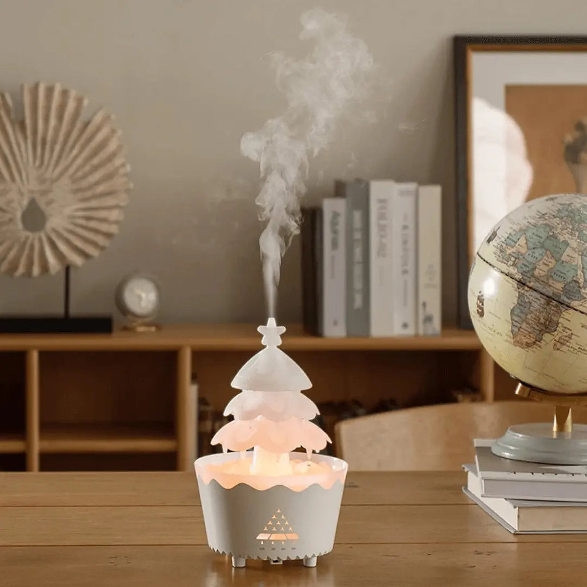 Luchtbevochtiger Kerstboom – Aroma Diffuser met LED Licht (3)