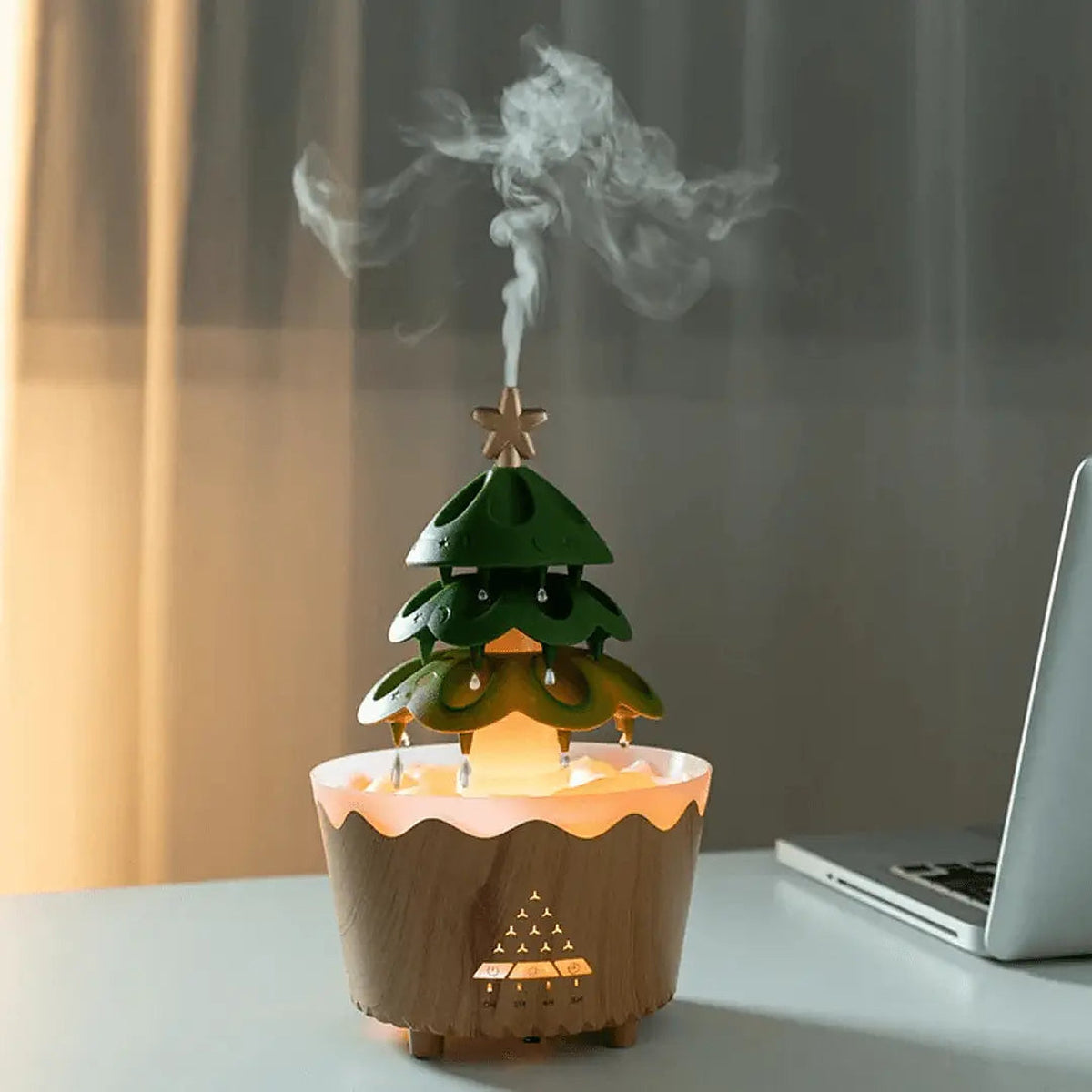 Luchtbevochtiger Kerstboom Hout
