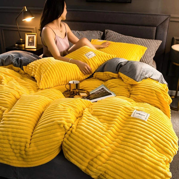 Home Sleep - Housse de couette en polaire de velours