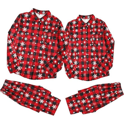 Matching Kerst Pyjama - Geruite Pyjamaset voor Koppels