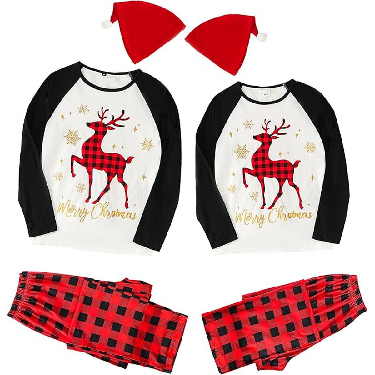 Matching Kerst Pyjama Hert