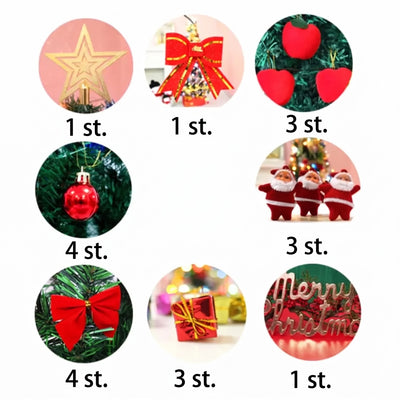 Mini Kerstboom – Versierd Tafelmodel van 30 of 45 cm met Optionele Verlichting (5)