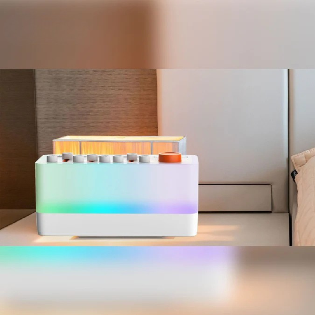 DreamGlow - Enceinte Bluetooth avec veilleuse et fonction réveil