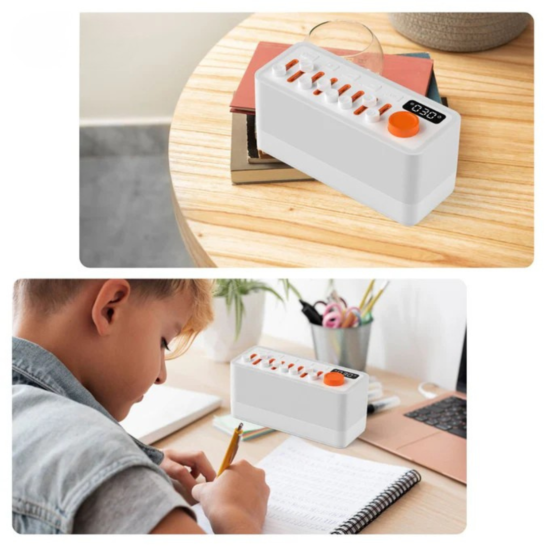 DreamGlow - Enceinte Bluetooth avec veilleuse et fonction réveil
